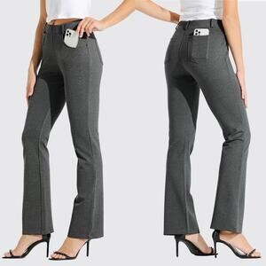 Willit Yoga Dress Pants Dark Gray Medium NWT